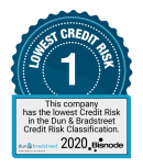 Bisnode DnB riskiluokka 1 logo 2020 transparent