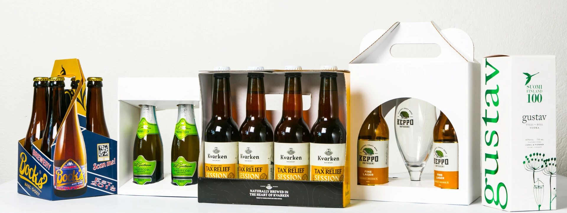 Bottle and bag-in-box packaging