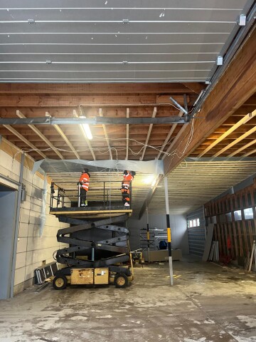 Insulation work in the production facility
